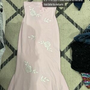 Lorelai strapless meshki dress